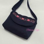 スモッキングのポシェット ローズ